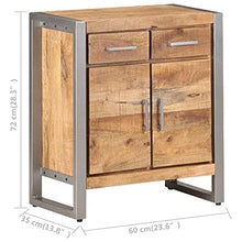 vidaXL Credenza 60x35x72 cm in Legno di Mango Grezzo