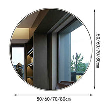 JoinBuy.R - Specchio da parete per bagno, spessore rotondo (Dimensioni: 70 cm)
