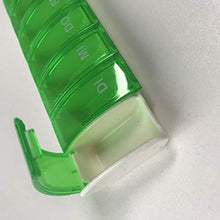 aoory - Custodia per pillole in pelle a 7 griglie, contenitore per medicina, contenitore per pillole