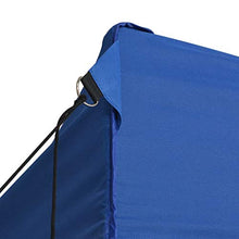 vidaXL Gazebo Professionale Pieghevole con 4 Pareti Finestre Trasparenti Tendone Tenda per Feste da Giardino 3x6m in Oxford PVC e Acciaio Blu