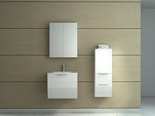 Jet-Line - Set da bagno Rorschach, colore: Bianco lucido