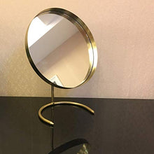 LXRZLS Specchio per Trucco in Metallo Specchio Decorativo per Specchio Portatile da Viaggio