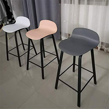 Ljings - Sgabello da bar con schienale e sedie da bar, resistente, da cucina, per interni ed esterni, stile moderno ed elegante, colore: rosa, 75 cm
