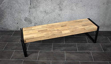 Panche in legno Mosaico di Teak e Ferro da 150 x 40 x 40 cm