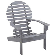 vidaXL Sedia Adirondack in Legno Massello di Acacia Grigia