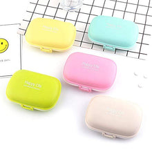 BGSFF Portapillole da Viaggio Portapillole da Viaggio Portatile da Esterno 8 Slot Sigillo Portapillole Contenitore per medicinali Piccolo Organizer Contenitore per Pillole Scatola per Fa