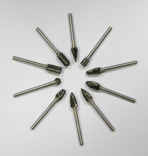 SaySure - 10pc 1/8" Tungsten Carbide Rotary Burrs Set CNC Engraving