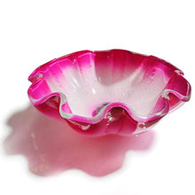 Jgophu - Vaschetta per lavabo in vetro rosa a forma di fiore