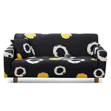 VanderHOME Fodera per Divano 1 2 3 4 posti,Copridivano Antiscivolo con Elastico Stampa Floreale Morbido Elasticizzato Fodera Sofa Protettore 3 posti Elemento - Arredi Casa