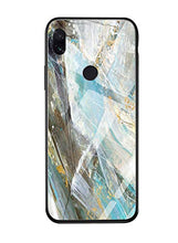 Suhctup Compatibile con Xiaomi Redmi 8A Custodia Protettiva in Vetro Temperato 9H + Cornice Paraurti in TPU Silicone Morbido Assorbimento Degli Urti a 360 Gradi Protezione -Marmo 2