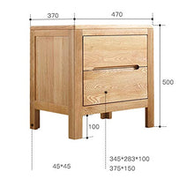 XiuHUa Comodino - Moderno e Minimalista Camera da Letto Comodino in Rovere cassetti Doppio cassetti mobili Eco-compatibili Mobili da Camera da Letto