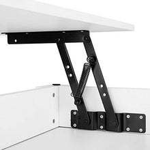 Yaheetech Tavolino da caffè sollevabile Tavolo Moderno Elevabile da Salotto Divano caffè con Ripiano Inferiore Bianco 98 x 50 x 41,8 cm Bianco