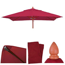 Mendler Telo Copertura per ombrelloni Quadrati HWC-C57 3x3m Bordeaux