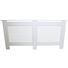 Copertura per radiatore in legno MDF verniciato bianco griglia tregliata riscaldamento moderno mobili mobili mobili mobili mobili mensola 1720mm