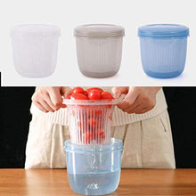Wgkgh - Contenitore ermetico a doppio strato, con cestello di scarico, 3 pezzi