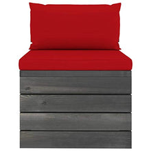 vidaXL Set Divani da Giardino su Pallet 7 pz con Cuscini Massello Pino