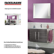 Set di mobili da bagno FACKELMANN Lugano Mobiletto da Bagno/lavabo/specchio