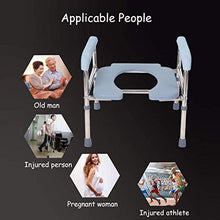 LYP Sedia Comoda per Anziani Commode Sedia - Doccia Sgabello - 6 Altezza Regolabile (Color : A)