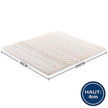 NOFFA memory foam topper coprimaterasso - Design ergonomico | Temperatura del sonno equilibrata 90 x 200 x 4 cm