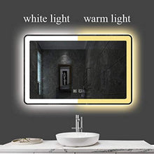 ESGT Specchio da Bagno retroilluminato a LED con antiappannamento Touch dimmerabile 60x80 cm [Classe di efficienza energetica A ++]