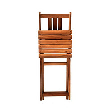 SAM Klappstuhl Sedia da Giardino Pieghevole per Balcone e terrazza, Legno di Acacia, Marrone, Gartenstuhl Blossom