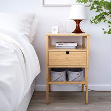 Ikea Nordkisa comodino, 40 x 40 x 67 cm, bambù