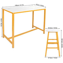shelf Elegante Tavolo da Bar con 2 Sgabelli Set Mobili Semplici E Moderni per Cucina Sala Giochi Soggiorno Sala da Pranzo