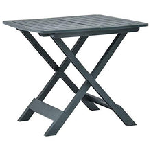 SKM Tavolo da Giardino Pieghevole Verde 79x72x70 cm in Plastica