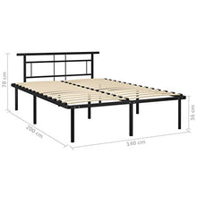SKM Giroletto Nero in Metallo 140x200 cm (21.6kg)