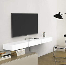 Semplicità Elegante Scaffale a Muro Scaffali Sospesi Scaffali in Legno Massello Cassetto Di Stoccaggio Semplice Resistente All'Usura Salva Spazio Camera da Letto - 2 Dimensioni, HJJ, bianca, 60x28