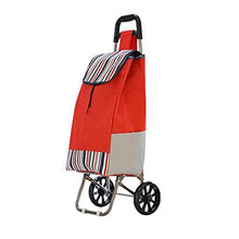 QQTCD Carrello, Carrello di Acquisto Portatile Spesso Audace (Color : Red)