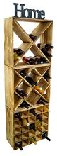 Kistenkolli Altes Land - Scaffale per vino in tre diverse versioni, per fino a 25 bottiglie 52 x 25 x 52 cm