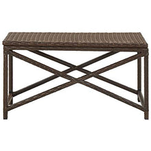 Tidyard Panchina da Giardino, Panchina da Esterni in Polyrattan Marrone 80 cm