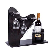 MCBODOG Supporto in Legno per Bicchieri da Vino, per Bicchieri da Vino, per Bottiglie di Vino