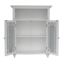 Teamson Home Windsor Arredo Bagno Armadietto In Legno 2 Porte Bianco ELG-529