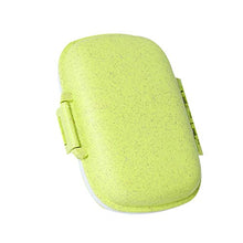 VONKY Paglia di grano di plastica portatile della Storage Box 8 griglia Mini Vitamine Organizzatore Medicina Contenitori