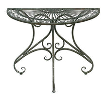 DanDiBo - Tavolino da parete semicircolare, in metallo, 90 cm, 130434