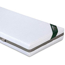 EVERGREENWEB - Materasso una Piazza e Mezza 120x200 Alto 20cm + CUSCINO in Memory Foam INCLUSO Lastra in Water Foam Ortopedico Rivestimento SFODERABILE e Lavabile Effetto MASSAGGIANTE per Reti e Letti