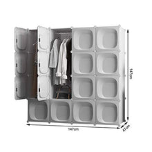 Cassapanche GGJIN Armadio stratificato Bianco Combinazione della Stanza Camera da Letto dello Studente di College Montaggio Semplice Push-Pull Moderna