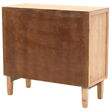 SKM Cassettiera in Legno Massello di Abete 80x36x75 cm