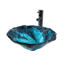Washbasin Lavabo in Vetro temperato Creativo da Bagno lavabo Hotel Engineering sopra lavabo (47 x 16 cm)