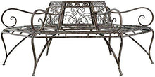 Biscottini Panchina ad Albero in Ferro battuto Finitura ruggine Anticata L153xPR153xH86 cm