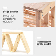 DREAMADE Scaffale per Vino Portabottiglie per 44 Bottiglie in Legno, Resistente e Stabile, 104 x 43 x 27,5 cm