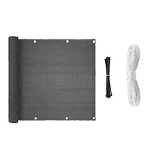 Telo protettivo per balcone, protezione UV, resistente alle intemperie, per balcone, con fascette per cavi e corde, per la privacy del patio, per cortile, veranda, recinto