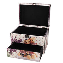 SALUTUYA Contenitore per Gioielli con Organizer per Desktop in Stile retrò per Camera dei Bambini, Studio, Camera da Letto con cassetti