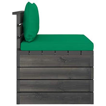 FAMIROSA Set Divani da Giardino su Pallet 3 pz con Cuscini Massello Pino-1760