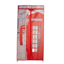 made2trade Armadio pieghevole con chiusura lampo – 160 x 75 x 45 cm – Telephonebox