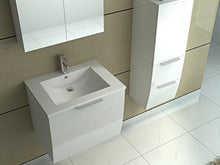 Jet-Line - Set da bagno Rorschach, colore: Bianco lucido