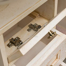 Shop Chic Mobile Bagno Avorio decapè 123 cm Completo con 2 colonne abbinate