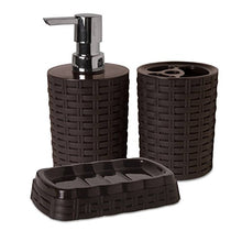 Dispenser Sapone da appoggio wengè mod. Rattan